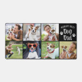 Moderner Hund Vater 7 FotoCollage benutzerdefinier Schreibtischunterlage (Vorderseite)