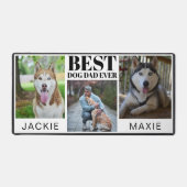 Moderner Hund Vater Drei Fotosammlungen Schreibtischunterlage (Vorderseite)