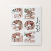 Moderner Hundetext Mama 6 FotoCollage Benutzerdefi Puzzle (Vertikal)