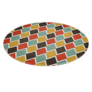 Moderner Ikat-Stammesmode-Muster Schneidebrett