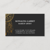 Moderner Imitat-Goldfolien-Bohemischer Traumfänger Visitenkarte (Rückseite)