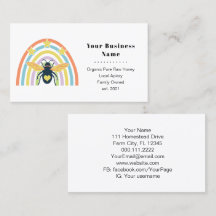 Moderner Imker Apiary Bio Honey Retro Rainbow
