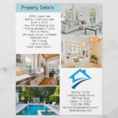Moderner Immobilien-Exposé 2-seitiger Flyer (Hinten)