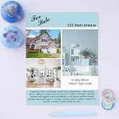 Moderner Immobilien-Exposé 2-seitiger Flyer (Einzeln)