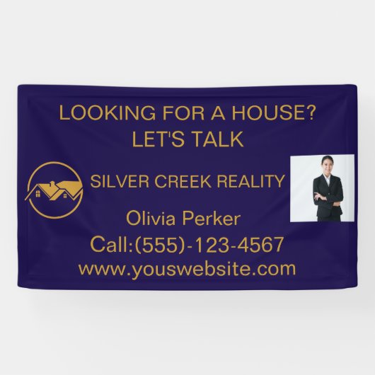 Moderner Immobilien-Werbe-Makler Banner (Horizontal)