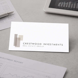 Moderner Immobilieninvestor Visitenkarte
