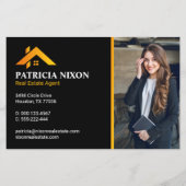 Moderner Immobilienmakler für Goldhäuser Flyer (Hinten)