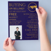 Moderner Immobilienmakler für Werbung Flyer (Hand)