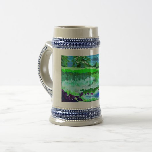 Moderner Impressionismus Bierglas (Vorderseite Links)