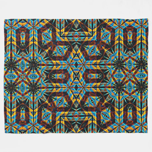 Moderner Indianer 18 Fleecedecke (Vorderseite (Horizontal))