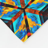 Moderner Indianer 18 Fleecedecke (Ecke)