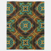 Moderner Indianer 19 Fleecedecke (Vorderseite)