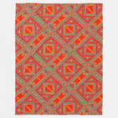 Moderner Indianerstaat 22 Fleecedecke (Vorderseite)
