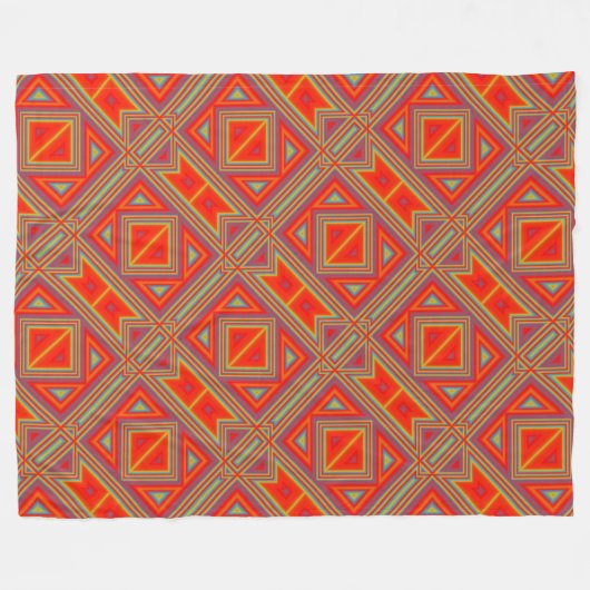 Moderner Indianerstaat 22 Fleecedecke (Vorderseite (Horizontal))