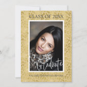 Moderner, individuell anpassbarer Abschluss Einladung (Vorderseite)