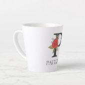 Moderner, individuell anpassbarer Mit Monogramm Br Milchtasse (Linke Ecke)