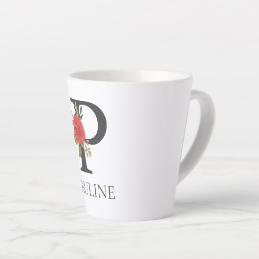 Moderner, individuell anpassbarer Mit Monogramm Br Milchtasse (Rechte Ecke)