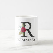 Moderner, individuell anpassbarer Mit Monogramm Bu Kaffeetasse (Mittel)