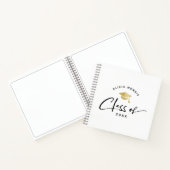 Moderner Individuelle Name Abschluss Trendy Script Notizblock (Innenseite)