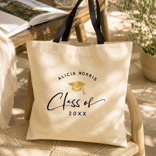 Moderner Individuelle Name Abschluss Trendy Script Tragetasche