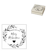 Moderner Individuelle Name aus Leder mit Liebe Gummistempel (Stempel)