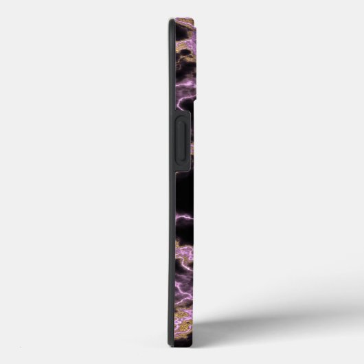 Moderner Individuelle Name aus schwarzem Marmor Mo Case-Mate iPhone Hülle (Rückseite / Rechts)