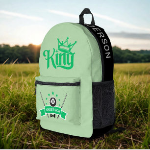 Moderner Individuelle Name Billiard King Bedruckter Rucksack