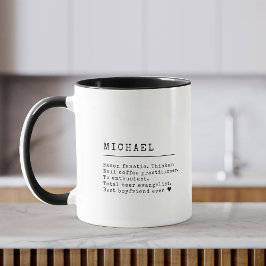 Moderner Individuelle Name Definition Cooler Schre Tasse