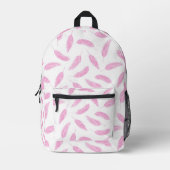 Moderner Individuelle Name Flamingo Pater Light Pi Bedruckter Rucksack (Vorderseite)