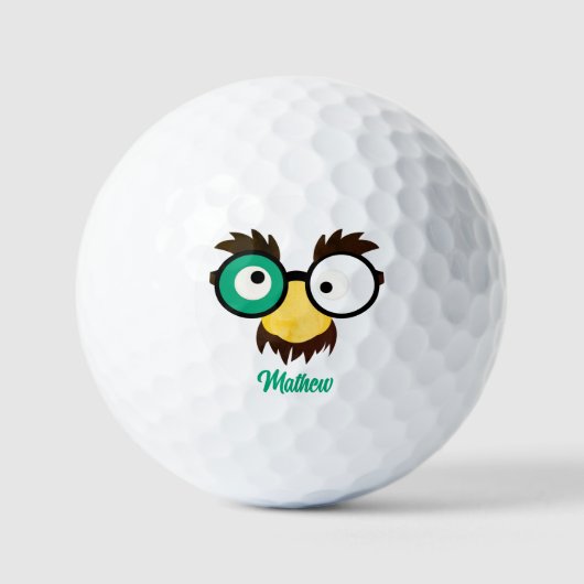 Moderner Individuelle Name Funny Funny Flag Irish  Golfball (Vorderseite)