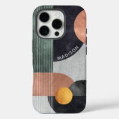 Moderner Individuelle Name für Abstrakte geometris Case-Mate iPhone Hülle (Rückseite)