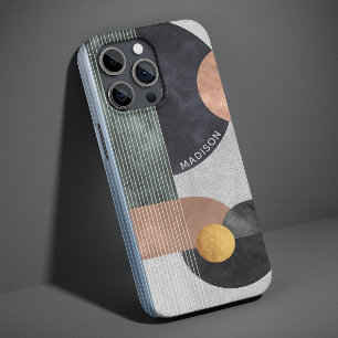 Moderner Individuelle Name für Abstrakte geometris Case-Mate iPhone Hülle