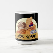 Moderner individuelle Name für Backwaren Kaffeetasse (Mittel)
