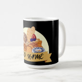 Moderner individuelle Name für Backwaren Kaffeetasse (VorderseiteRechts)