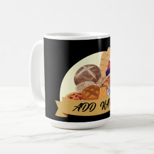 Moderner individuelle Name für Backwaren Kaffeetasse