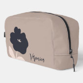 Moderner Individuelle Name für Blumenblüten Waschbeutel (Rechte Ecke)