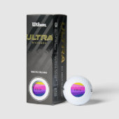 Moderner Individuelle Name für dynamisches Design Golfball (Verpackungen)