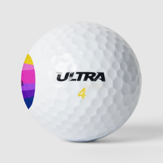 Moderner Individuelle Name für dynamisches Design Golfball (Logo)