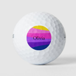 Moderner Individuelle Name für dynamisches Design Golfball