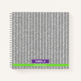 Moderner Individuelle Name | Personalisierte Reise Notizblock