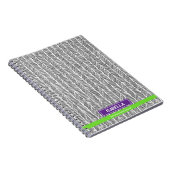 Moderner Individuelle Name | Personalisierte Reise Notizblock (Rechte Seite)