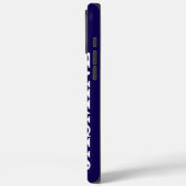MODERNER INDIVIDUELLE NAME SOLID ROYAL BLUE FARBE Case-Mate iPhone HÜLLE (Rückseite / Links)