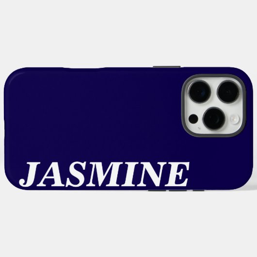 MODERNER INDIVIDUELLE NAME SOLID ROYAL BLUE FARBE Case-Mate iPhone HÜLLE (Rückseite (Horizontal))