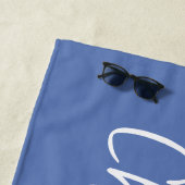 Moderner Individuelle Name Strandtuch (Beispiel)