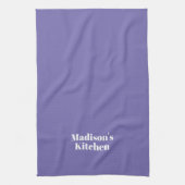 Moderner individuelle Name-Text-Monogramm-Chic Geschirrtuch (Vertikal)