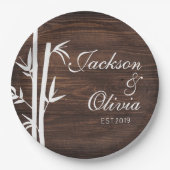 Moderner Individuelle Name und Datum Pappteller (Vorderseite)