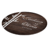 Moderner Individuelle Name und Datum Schneidebrett (Ecke)