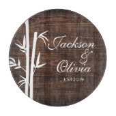 Moderner Individuelle Name und Datum Schneidebrett (Vorderseite)