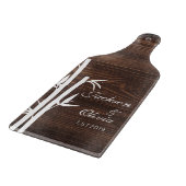 Moderner Individuelle Name und Datum Schneidebrett (Ecke)