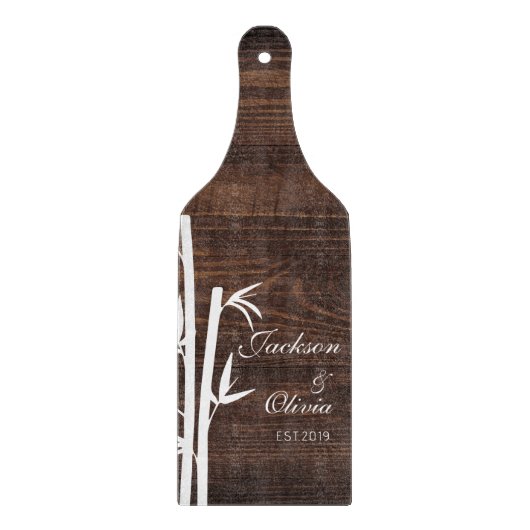 Moderner Individuelle Name und Datum Schneidebrett (Vorderseite)